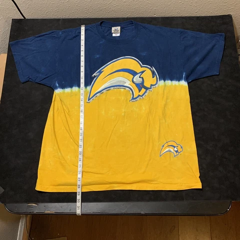 Vintage Liquid Blue Shirt Buffalo Sabres NHL Hockey adult XL Tie Dye Hockey Cover