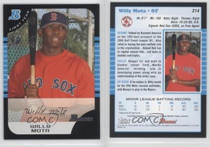 2005 Bowman First Year 1st Edition Willy Mota #314 Rookie RC