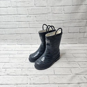 Botas de agua estampadas Regatta Girls Minnow UK 9 - negras, acolchadas de EVA, impermeables - Imagen 1 de 10