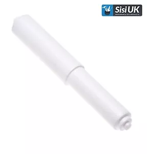 REPLACEMENT TOILET ROLL HOLDER Standard Size White Spindle Spring Roller Spare - Picture 1 of 4