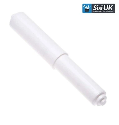 SISI UK REPLACEMENT TOILET ROLL HOLDER Standard Size White Spindle Spring Roller Spare