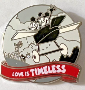 Disney Pin Mystery Liebe ist Abenteuer Minnie Mickey Liebe ist zeitlos Flugzeug verrückt - Bild 1 von 4