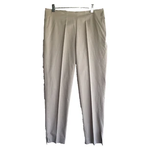 Gunex Tapered Pants Womens Size 6 Flat Front Essential Taupe Cotton - Picture 1 of 12