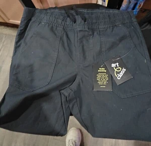 ZZ- Boy's Size Large 14 Art Class Black Casual Tapered Leg Elastic Ankle Pants - Picture 1 of 4