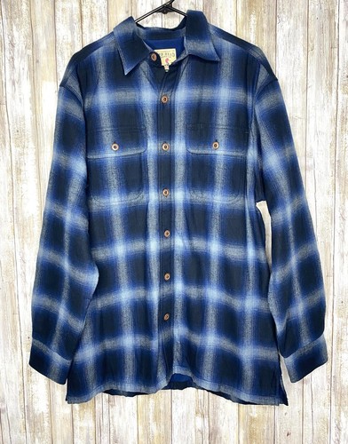 VETEMENTS Giacca Camicia Testa Rossa Uomo Blu Quadri Pile Foderata Incatenata Manica Lunga Media