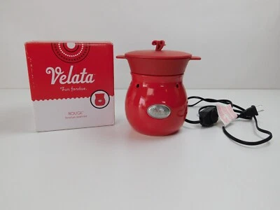 Velata Fun Fondue Rogue Calentador Olla Rojo Foto 1 de 4