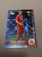 Topps Chrome SPFL 22/23 Bojan Miovski Blue /75 Aberdeen Parallel Card