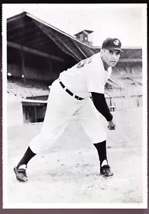 Cleveland Indians Sohio 1957 #5 Mike Garcia - panel centrado 5x7 - Imagen 1 de 3
