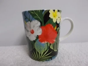 Stechcol Gracie Bone China Tropical Hibiscus Colorful Flowers Coffee Tea Cup Mug - Picture 1 of 6