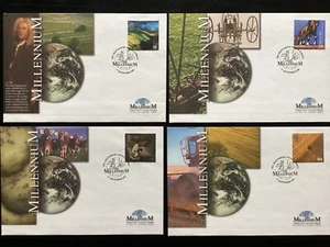 GB 1999 Farmers Tale FDC x4Westminster brand Farmers Union FDI unaddressedGB2387 - Picture 1 of 2