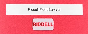 RIDDELL MINI FRONT BUMPER DECAL - Picture 1 of 1