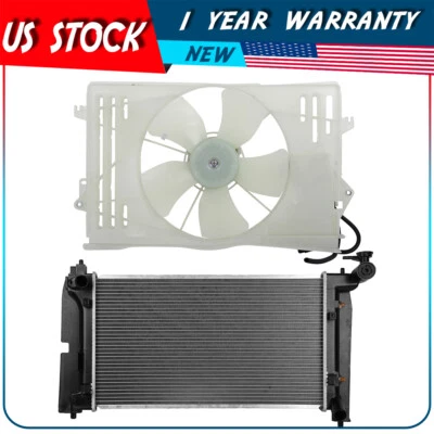 Cooling Fan and Radiator Assembly For Toyota For Corolla 03 04 2005 2006-2008 - Image 1 of 4