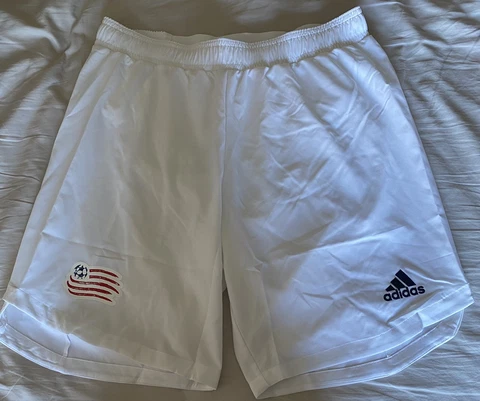Adidas New England Revolution MLS Aeroready Authentic Soccer Shorts. Adult Sz: M Cover