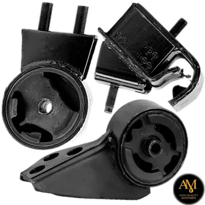 Juego de 3 piezas de soportes de motor derecho, trasero y delantero para Mazda 323 89-88 L4-1,6L Foto 1 de 4