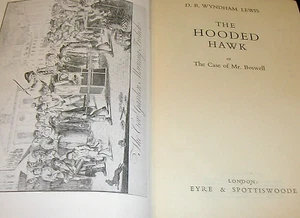 D B WYNDHAM LEWIS Hooded Hawk 1946 1st Dr Samuel Johnson JAMES BOSWELL Hebrides - Picture 1 of 2