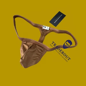 N2N Bodywear Men oak brown brushed  Thong underwear size M L XL - Picture 1 of 6