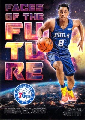 Zhaire Smith RC 2018-19 NBA Hoops Faces of the Future Rookie Card #16 Phil 76ers - Image 1 of 2