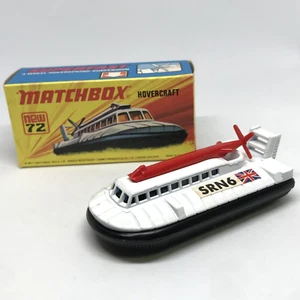 Lesney Matchbox Superfast No. 72 SRN6 Hovercraft 1972 White - England W/Box - Picture 1 of 19