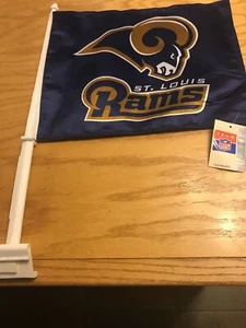 Auto Fensterfahnen - NFL Team Logo 2-seitig - St. Louis Rams - Bild 1 von 3