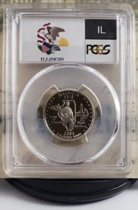2003-S State Label - Silver Quarter - Illinois - PCGS PR69DCAM - Nice! 4982 - Picture 1 of 6
