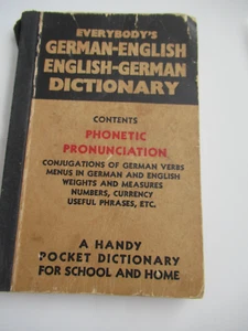 Everybody's German - English Vintage Dictionary, David McKay Co. BEST PRICE EBAY - Imagen 1 de 1