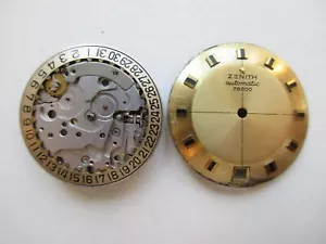 Zenith cal. 2562PC automatic Swiss watch movement - missing balance parts - Picture 1 of 5