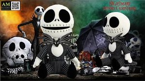 QUANTUM MECHANIX - NIGHTMARE BEFORE CHRISTMAS - ZIPPERMOUTH JACK PLÜSCH FIGUR - Picture 1 of 6