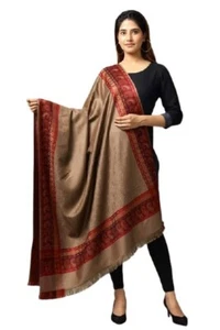 Women's Kashmiri Woolen Shawl Stole Wrap Soft & Warm W3 - Picture 1 of 4