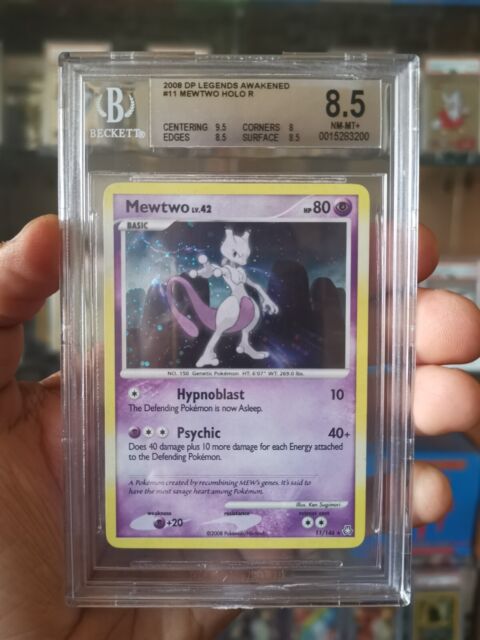 POKEMON LEGENDS AWAKENED MEWTWO LV X #144 ULTRA RARE HOLO PSA 9