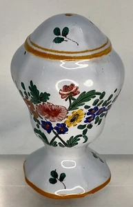 Faenza Hand Painted Single Hole Pepper Shaker Signed Calf? Faenza - Picture 1 of 4