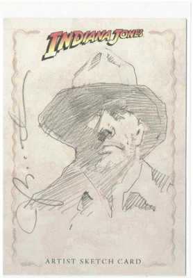 Indiana Jones Heritage Topps 2008 Sketch Card 1/1 Artist Joseph Booth - Image 1 of 4
