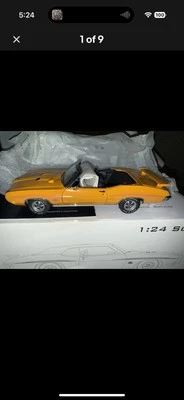 XRARE 1/24 scale GMP 1970 Pontiac GTO Judge Convertible Orange BRAND NEW - Image 1 of 4