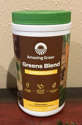 Суперпродукт Amazing Grass Greens Blend — шоколад, 60 порций БЕСПЛАТНАЯ ДОСТАВКА - Изображение 1 из 4
