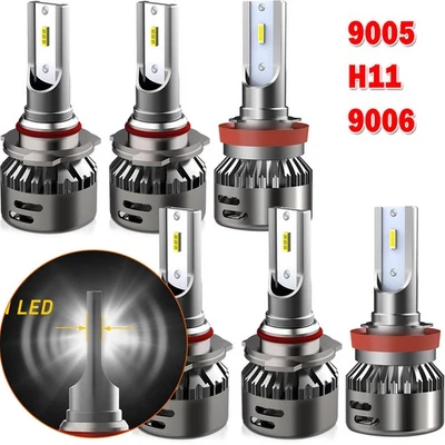 Faro LED alto haz bajo Canbus blanco 6500K AUXITO 6x 9005 9006 H11 Foto 1 de 4