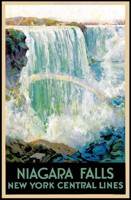 Niagara Falls Vintage Travel Poster - Image 1 of 4