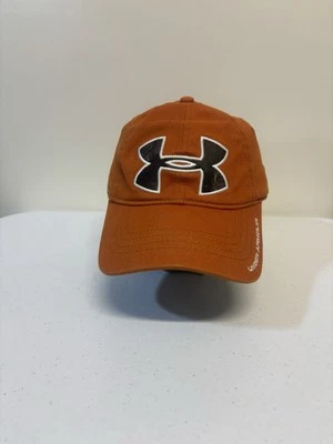 Under Armour Orange W/ Camo Logo Hat Adult Adjustable Low Profile Baseball - Image 1 of 4