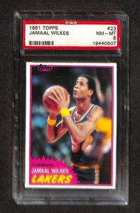 1981 Topps #23 JAMAAL WILKES PSA 8 NM-MT 19440507 - Picture 1 of 2