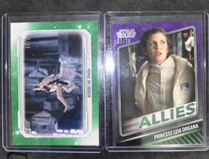 Star Wars Cards Skywalker Saga Allies Purple /25 Leia Organa Luke /99 Numbered - Picture 1 of 24