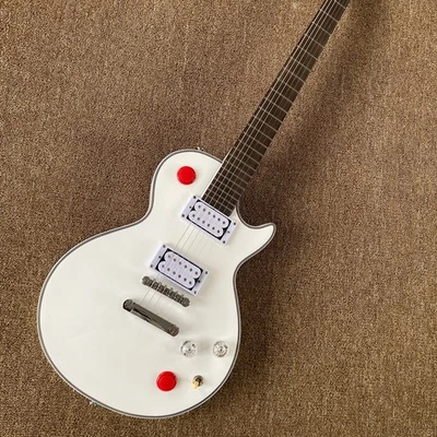 Custom LP Electric Guitar Buckethead Signature Alpine White Red Knob Alto - Image 1 of 4