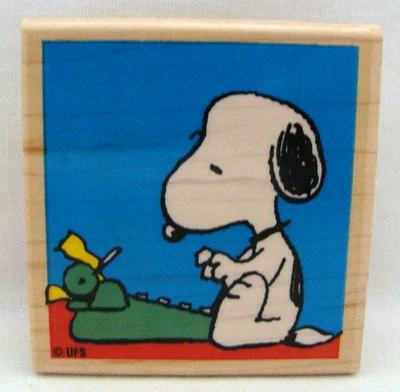 Stampabilities Peanuts A Note From Snoopy F 1073 sello de madera y goma Foto 1 de 4