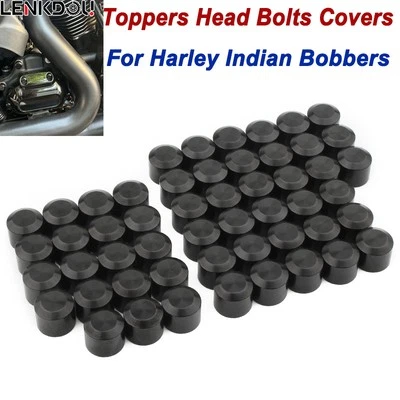 For Harley Indian CNC Screw Bolt Topper Caps Cover Chief Pursuit Springfield 52X - Image 1 of 4