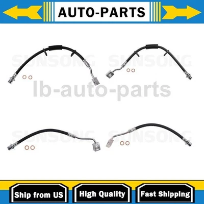 Manguera de freno delantera trasera 4x para Jeep Grand Cherokee 5,7 L 2011-2015 Sunsong Foto 1 de 4