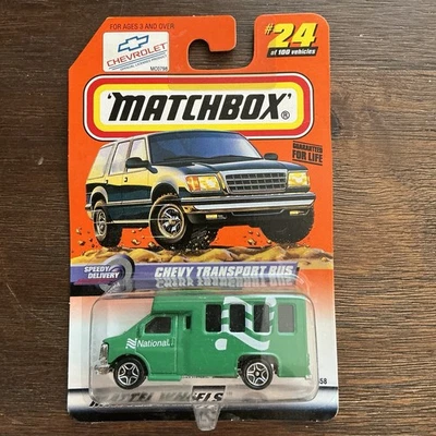 Matchbox 1999 Chevy Bus #24 of 100 Speedy Delivery Series - Image 1 of 3