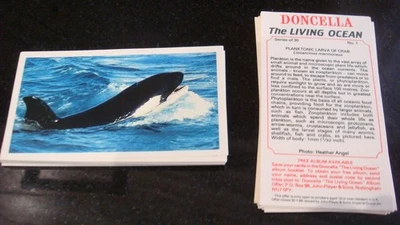 FISH, THE LIVING OCEAN DONCELLA  Full Set of 30 EXC COND, POST FREE - Image 1 of 2