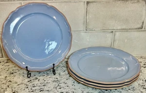 Loneoak & Co Queen Anne Blau Terrakotta Essteller Ladegeräte 12 3/8" 4er Set - Bild 1 von 2