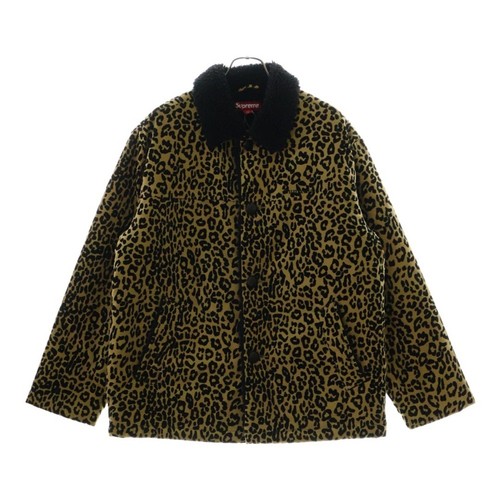 SUPREME 24AW Kindermann cappotto auto velluto a coste non tagliato leopardato giacca bambino us