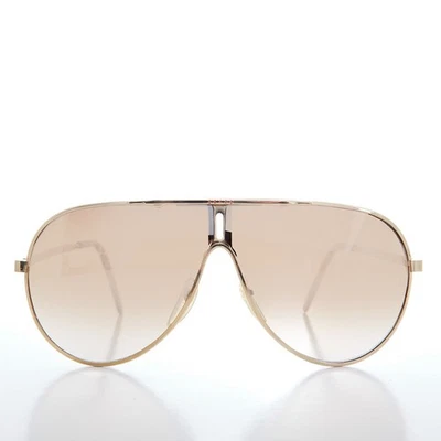 80s Gold Silver Vintage Aviator Sunglass - Manor - Image 1 of 3