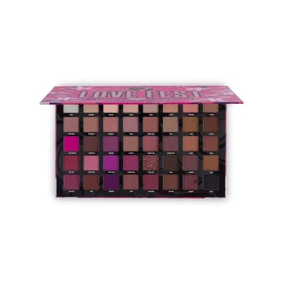 W7 Love Fest Pressed Pigment Palette 40 Playful Party Colors matte shimmer - Image 1 of 4