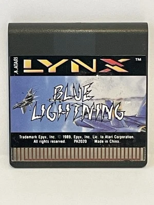 Blue Lightning (Atari Lynx) Authentic Cartridge  - Image 1 of 2