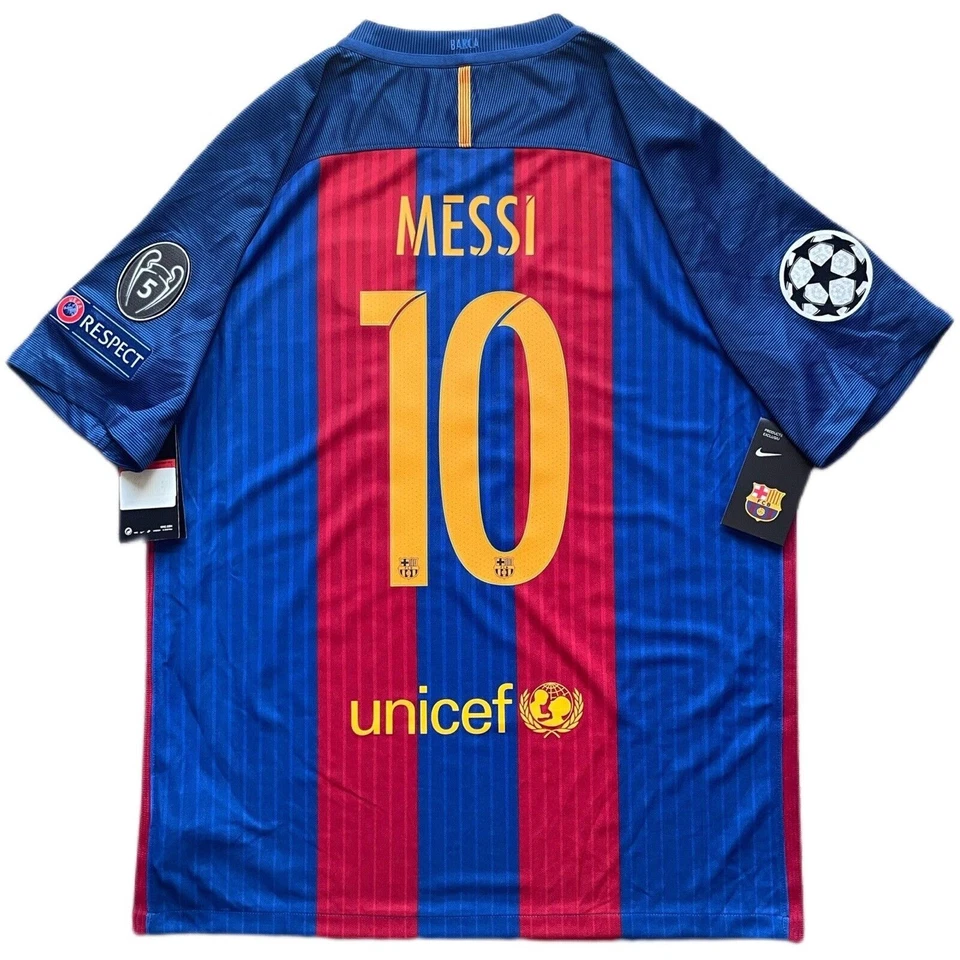 Barcelona 2016/17 Home Jersey Messi #10 With Patches - image 1 of 4